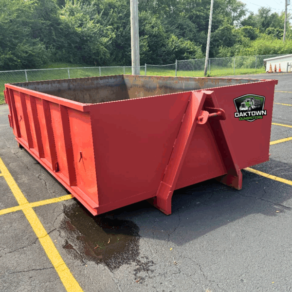 Red Right Side 20 Yard Dumpster